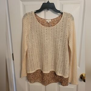 C Brand Floral Top in Warm Hues